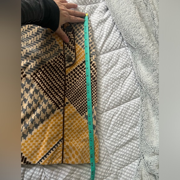 Anthropologie Maeve Houndstooth Button Skirt - Picture 8 of 10